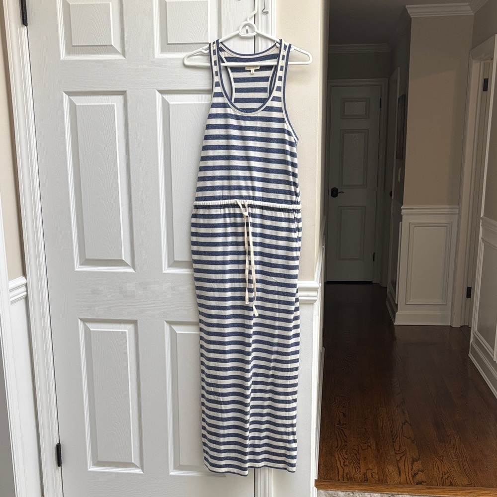 Striped Sleeveless Maxi Dress